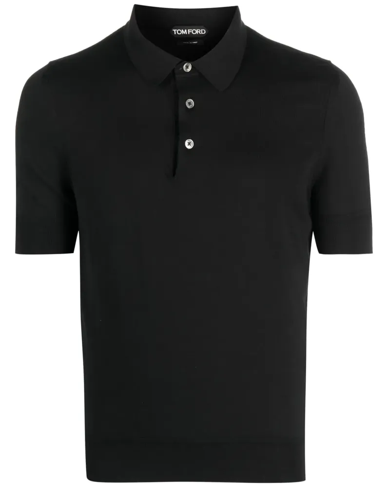 Tom Ford Klassisches Poloshirt - Schwarz Schwarz