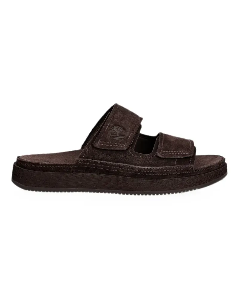 Timberland Wildleder-Pantoletten mit Klettverschluss - Braun Braun