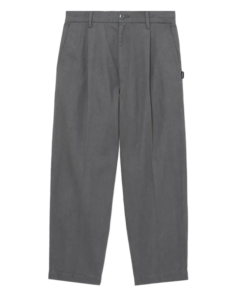 Neighborhood Bundfaltenhose mit Bündchen - Grau Grau