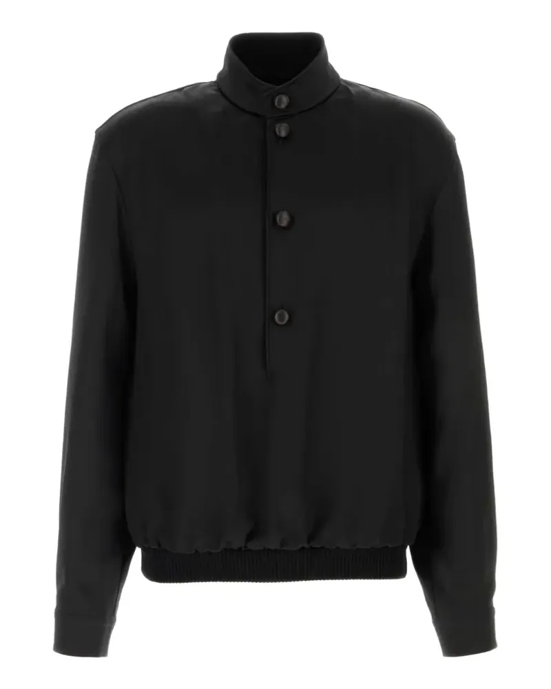 Ermenegildo Zegna silk high-neck sweatshirt - Schwarz Schwarz