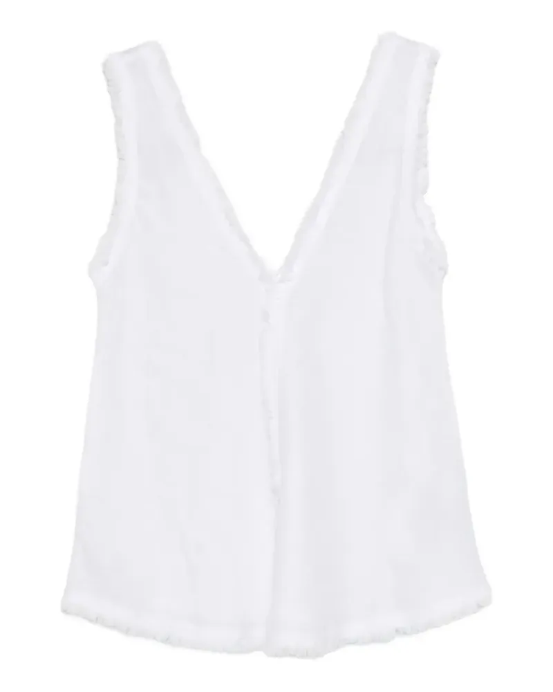 P.A.R.O.S.H. P.A.R.O H. Oberteil mit V-Ausschnitt - Weiß Weiß