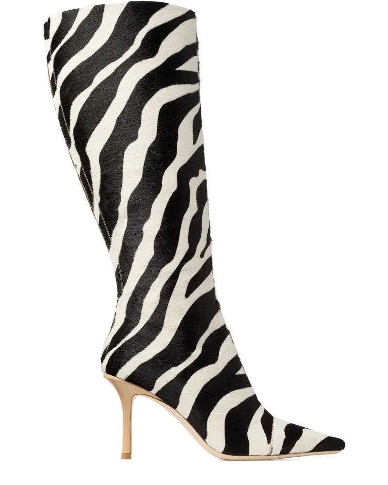 Jimmy Choo 85mm Gloria knee-high boots - Weiß Weiß