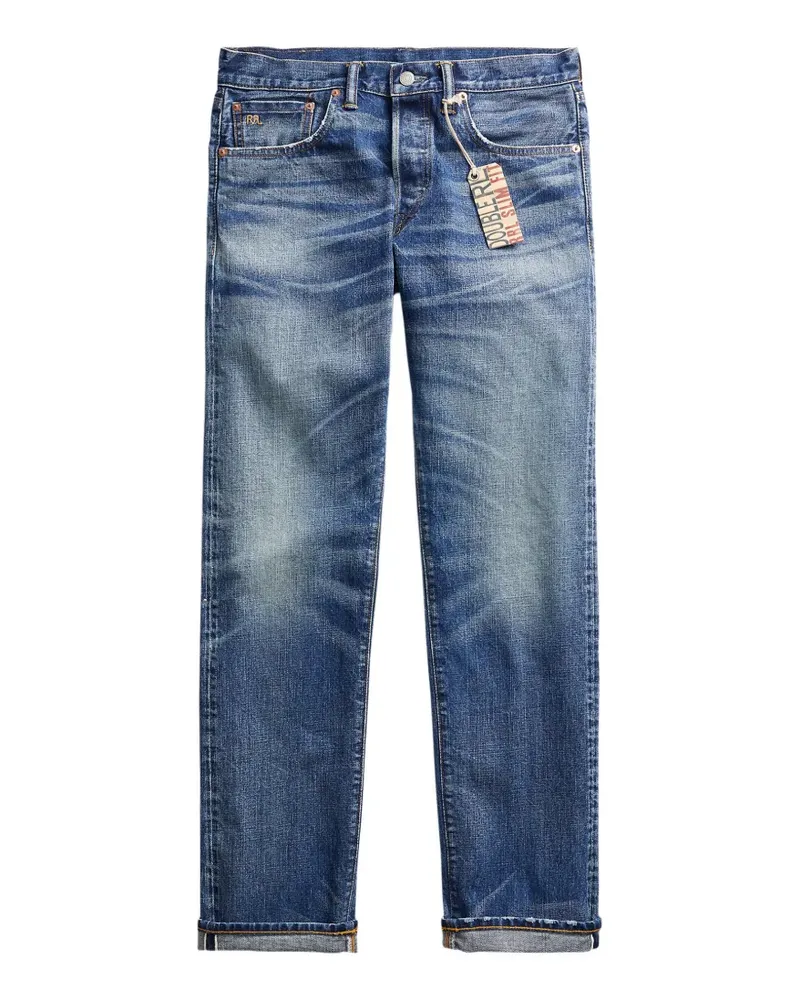 Ralph Lauren Ausgeblichene Slim-Fit-Jeans - Blau Blau