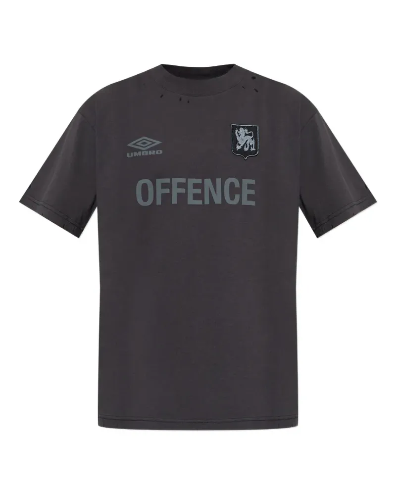 Umbro T-Shirt mit Logo-Print - Schwarz Schwarz