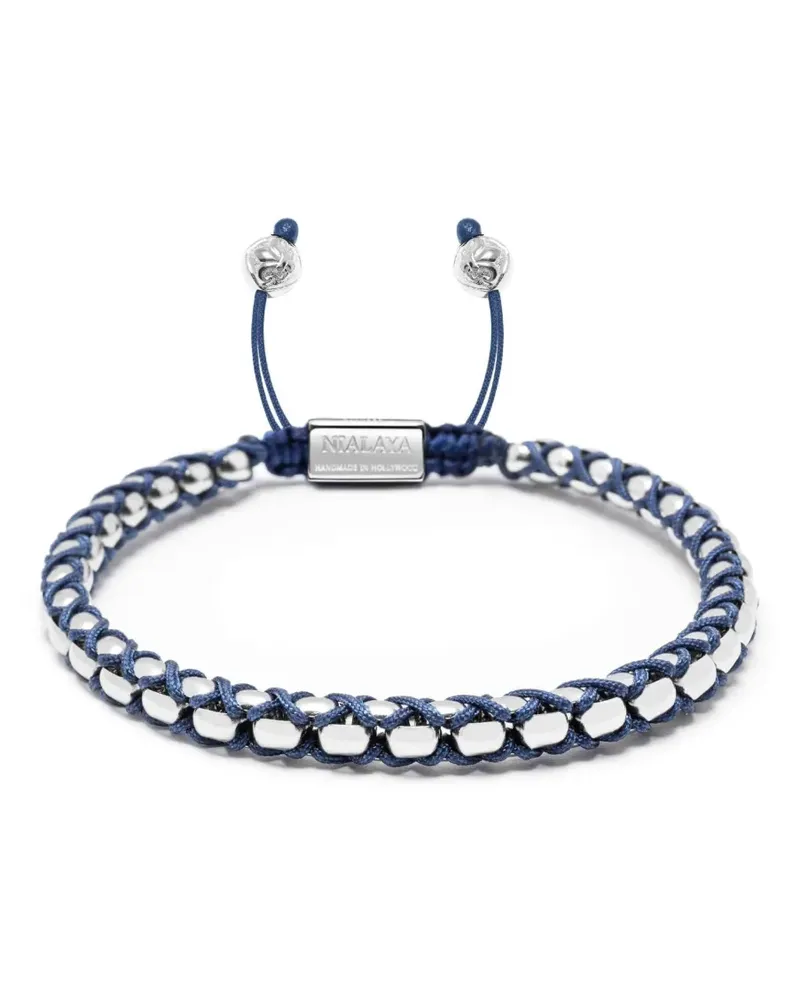 Nialaya box-chain string bracelet - Blau Blau