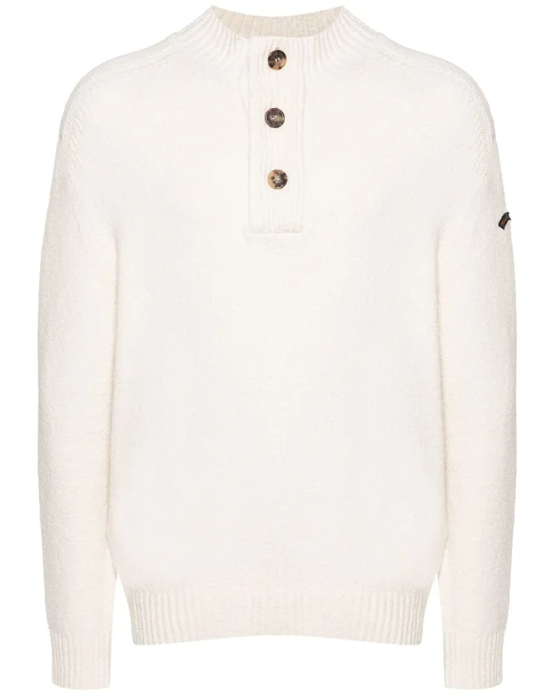 Paul & Shark Pullover aus Chenille mit Stehkragen - Nude Nude