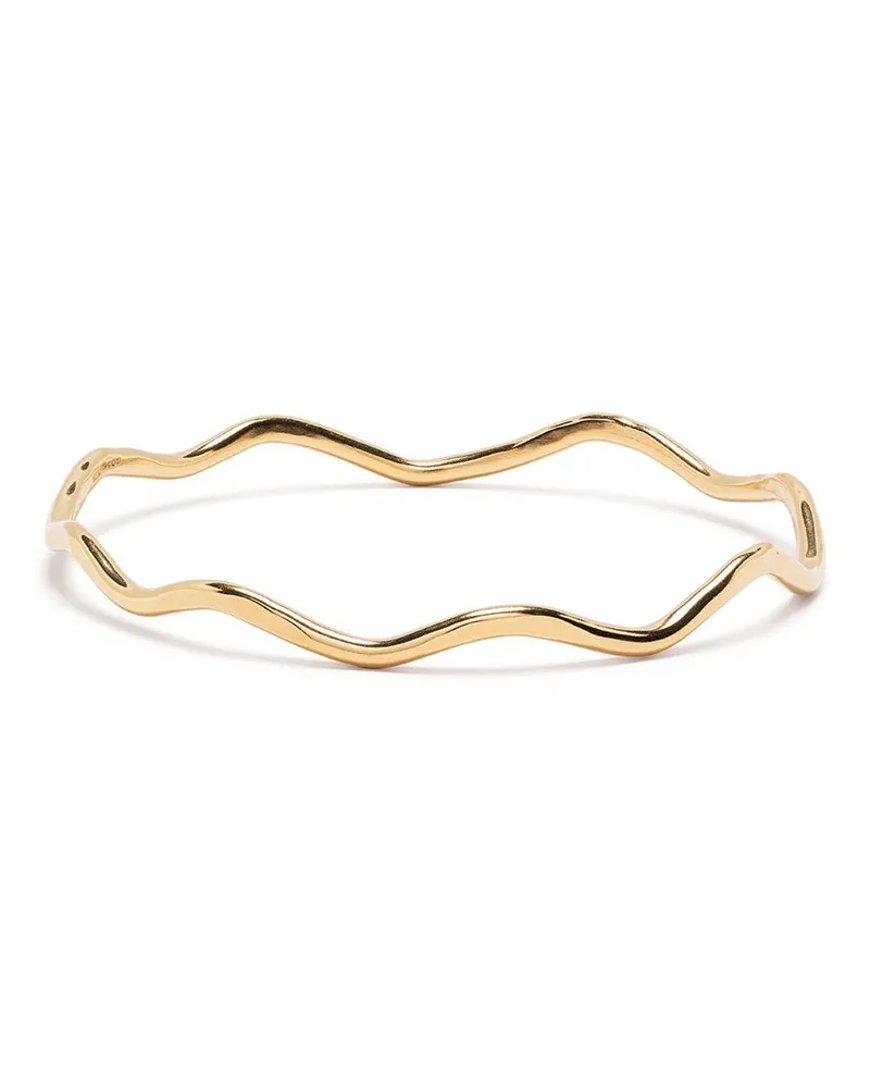 Dower & Hall Gehämmerter Armreif 3mm - Gold Gold