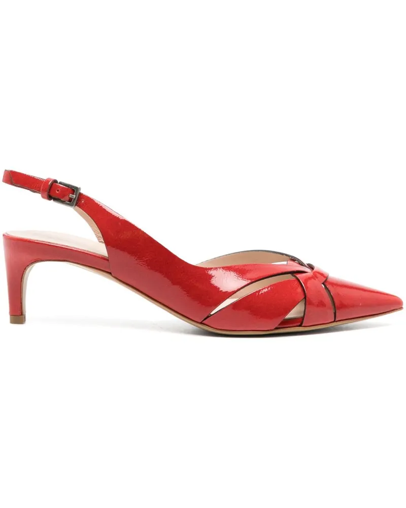 Roberto del Carlo Décolleté' Slingback-Pumps Rot