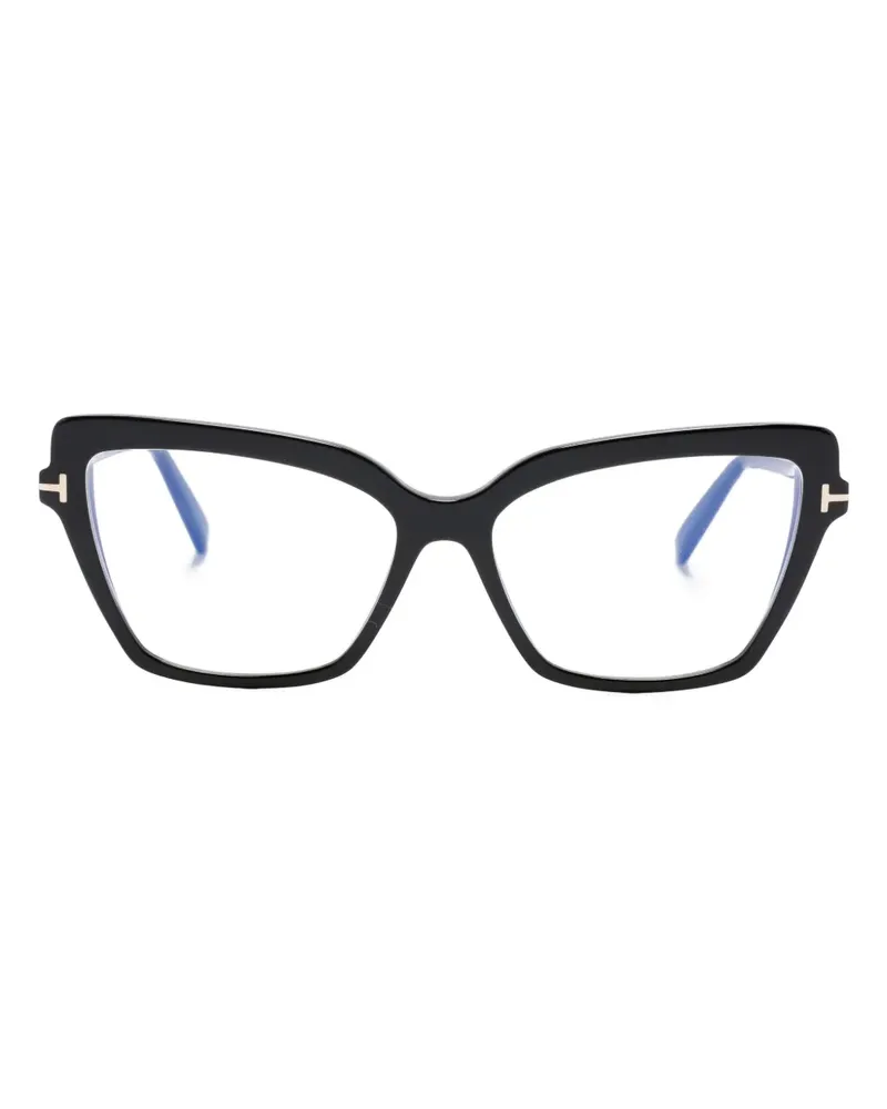 Tom Ford Brille im Cat-Eye-Design - Schwarz Schwarz
