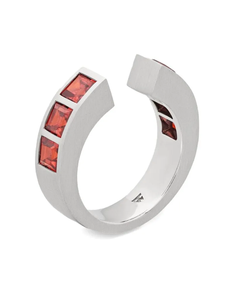Tom Wood Eckiger Arch Ring - Silber Silber