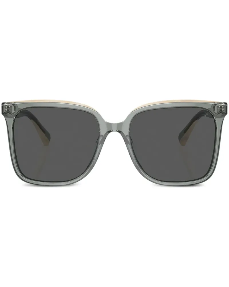 Brunello Cucinelli BC4007S Sonnenbrille mit eckigem Gestell - Grau Grau