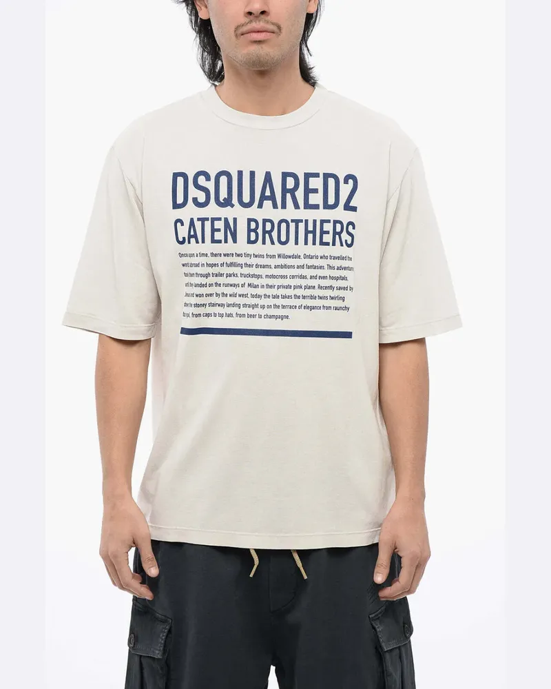 Dsquared2 T-Shirt mit Logo-Print - Weiß Weiß