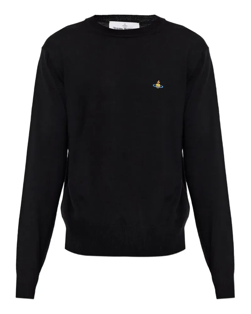 Vivienne Westwood Pullover mit Orb-Stickerei - Schwarz Schwarz