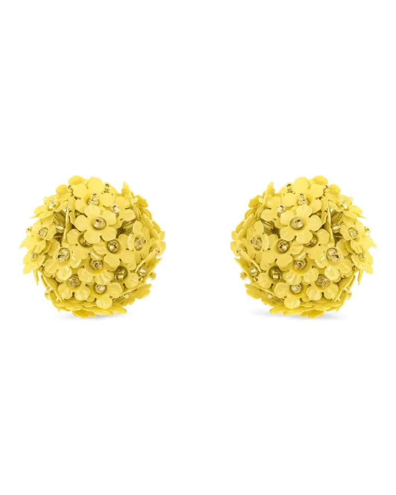 Oscar de la Renta Ohrclips im Bommel-Style - Gelb Gelb