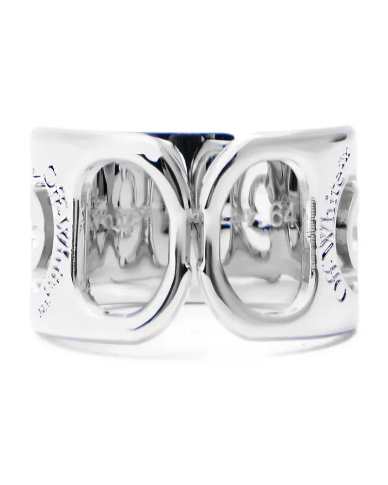 OFF-WHITE can tab ring - Silber Silber