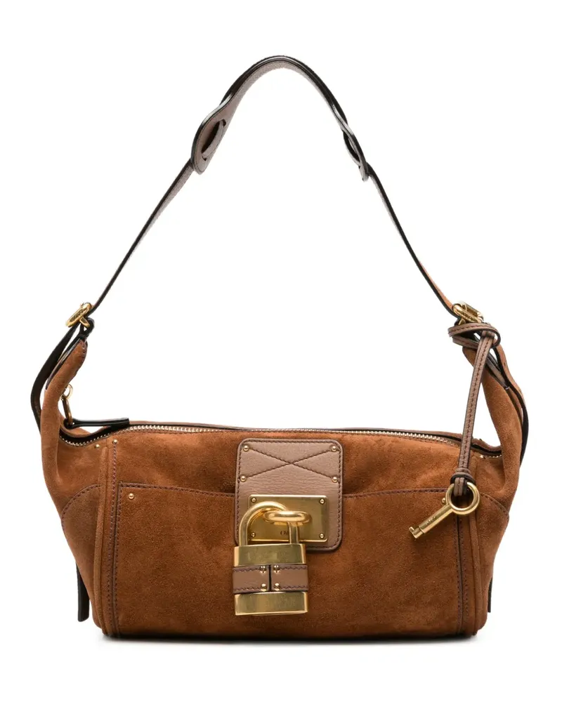 Chloé Paddington Umhängetasche aus Wildleder - Braun Braun