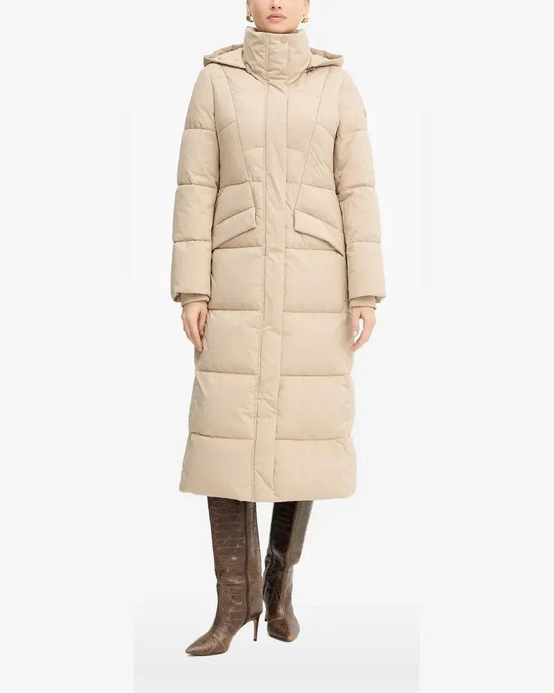 HUGO BOSS hooded puffer coat - Nude Nude