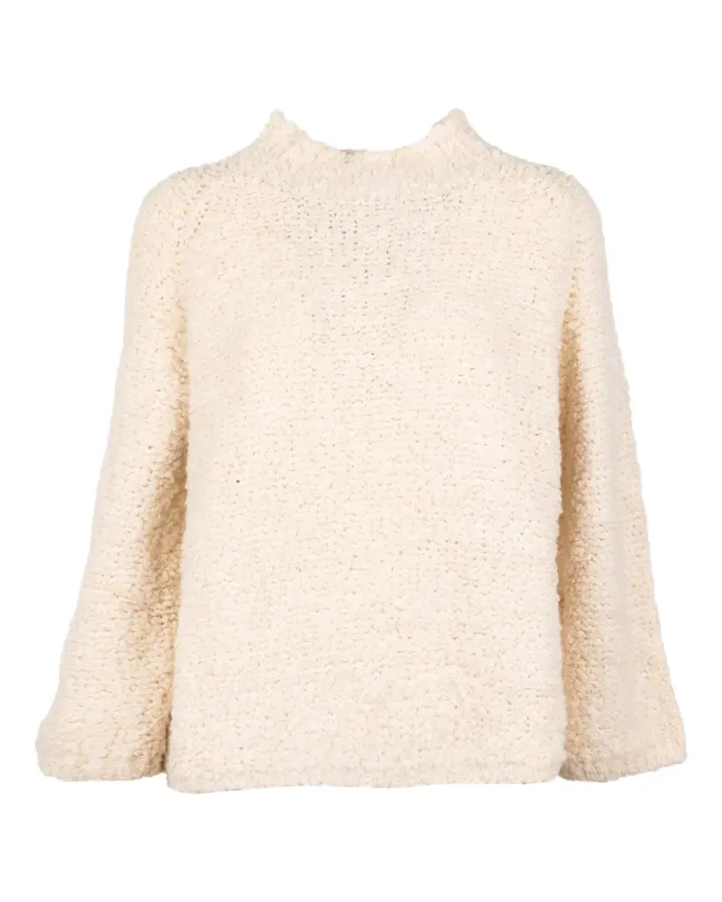 Vicario Cinque bouclé-knit raglan-sleeve sweater - Nude Nude