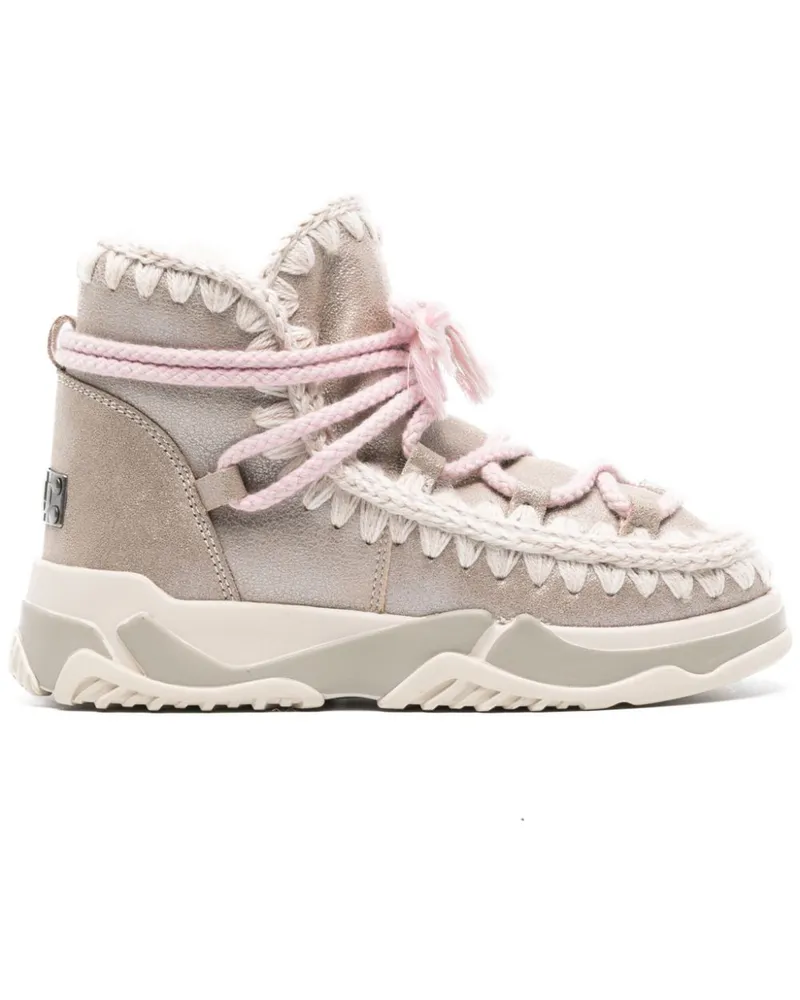 Mou Scoubidou Stiefeletten aus Wildleder - Gold Gold