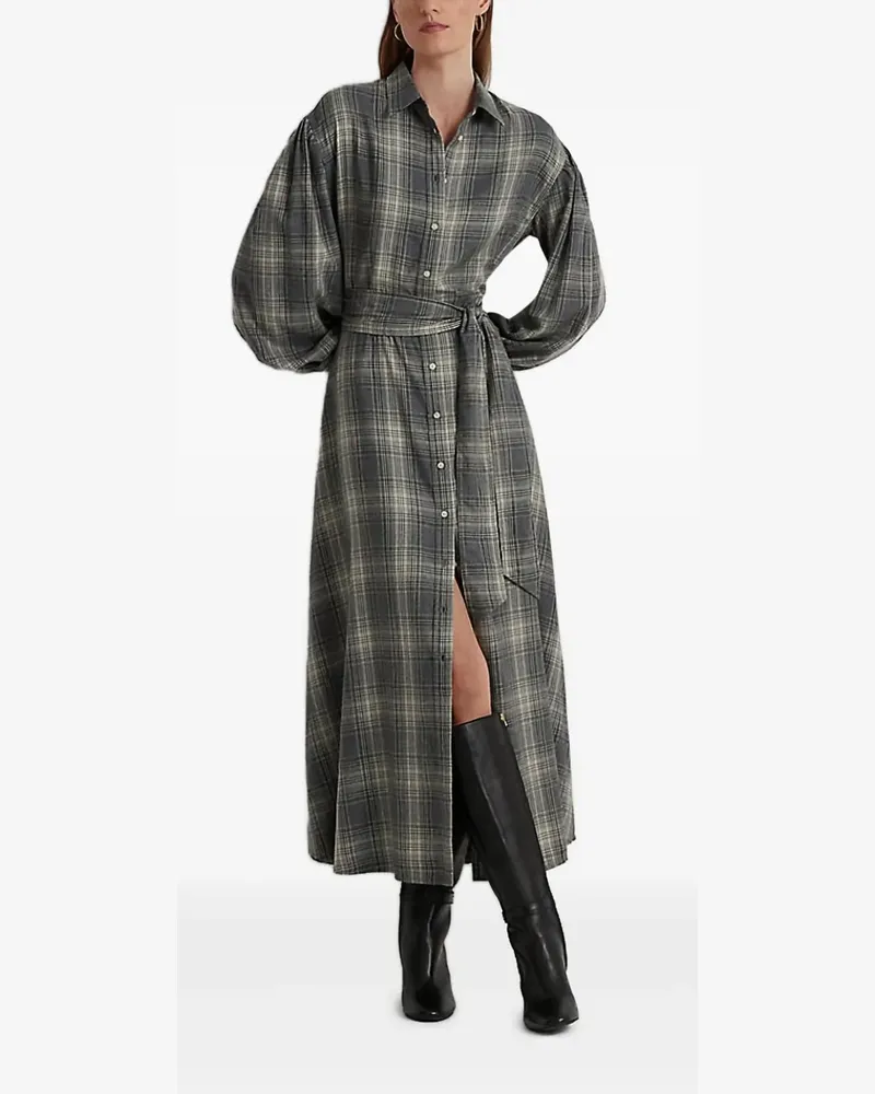 Ralph Lauren Kariertes Hemdkleid - Grau Grau