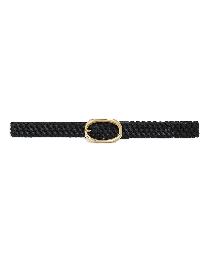 Anine Bing braided leather belt - Schwarz Schwarz