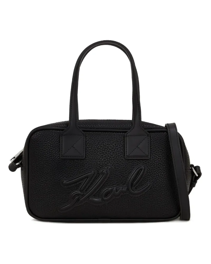 Karl Lagerfeld Shopper mit Logo-Prägung - Schwarz Schwarz