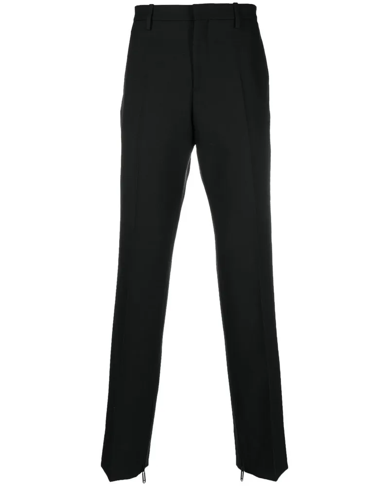 OFF-WHITE Straight-Leg-Hose mit Büroklammern - Schwarz Schwarz