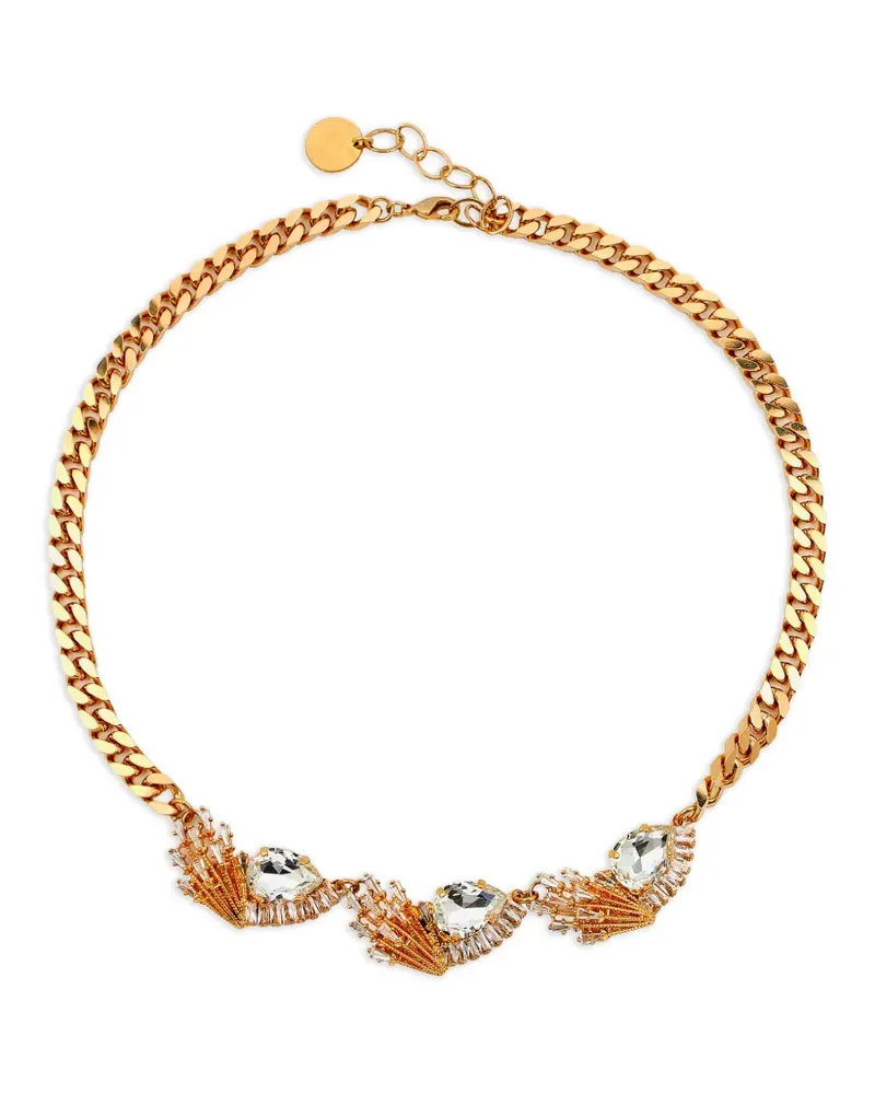 Anton Heunis Serene crystal-embellished necklace - Gold Gold