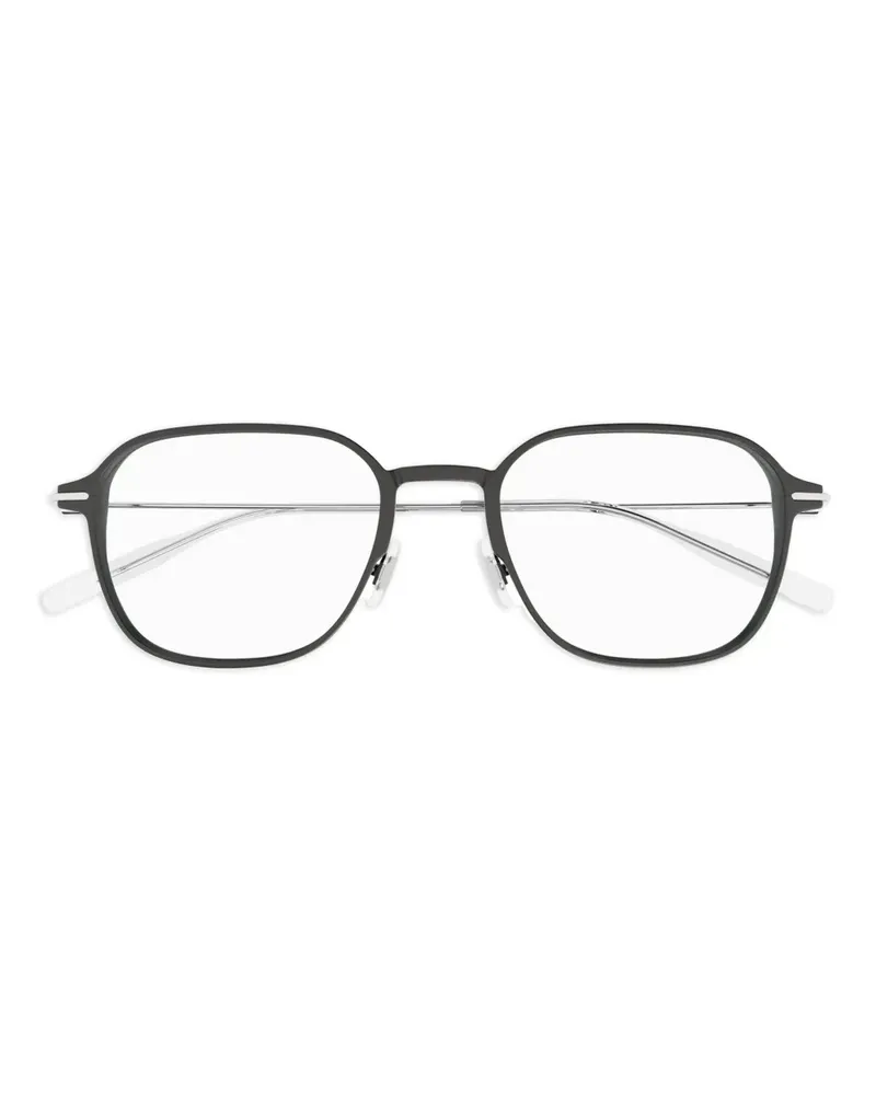 Montblanc Brille mit eckigem Gestell - Schwarz Schwarz