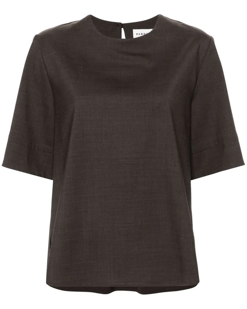 P.A.R.O.S.H. P.A.R.O H. Lille T-Shirt - Braun Braun