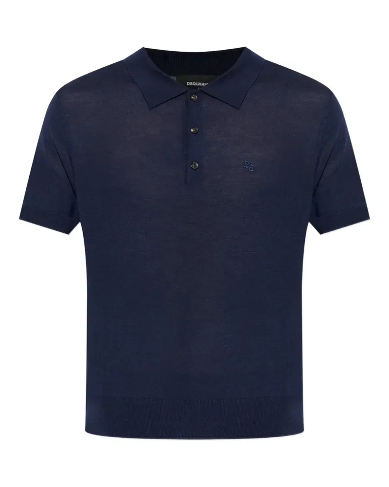 Dsquared2 buttoned polo shirt - Blau Blau