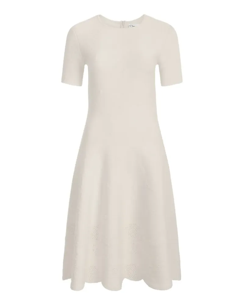 Oscar de la Renta Minikleid mit Jacquardmuster - Nude Nude