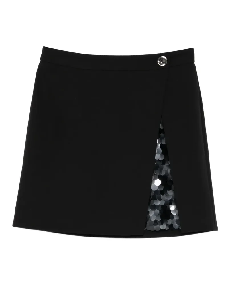 Luisa Cerano Minirock mit Pailletten - Schwarz Schwarz