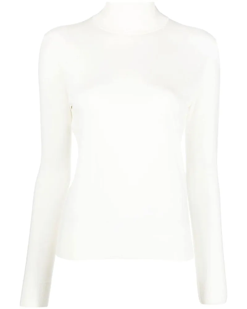 Theory Gerippter Rollkragenpullover - Nude Nude