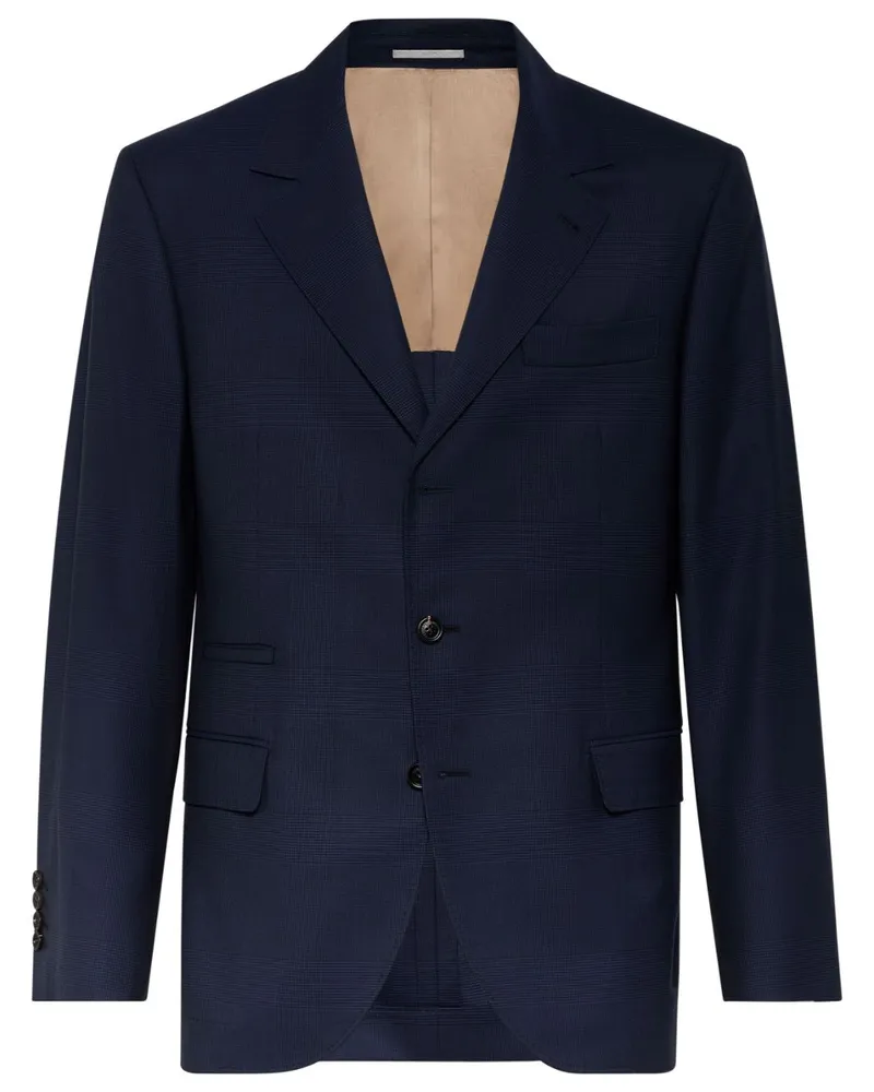 Brunello Cucinelli Sakko aus Schurwolle - Blau Blau