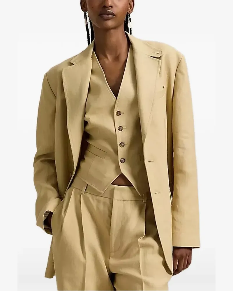 Ralph Lauren Einreihiges Sakko - Nude Nude