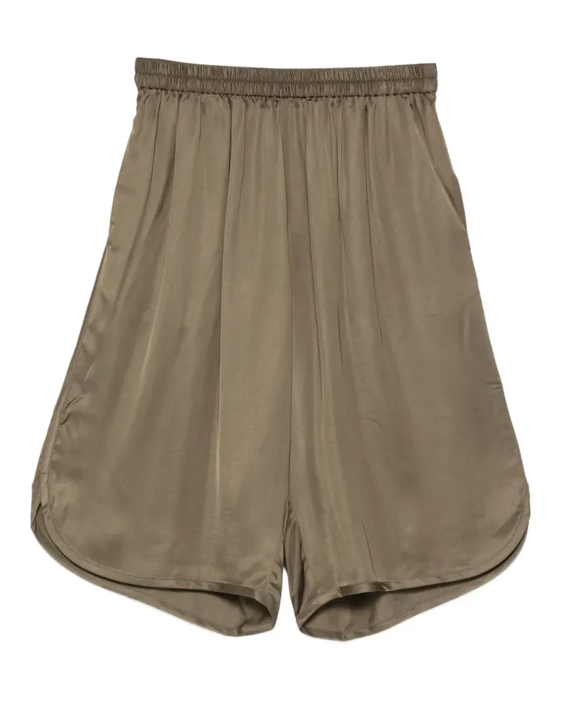 FRANKIE Shop Nelis elasticated curved-hem shorts - Grün Grün