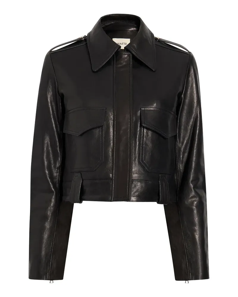 KHAITE The Cordelia Lederjacke - Schwarz Schwarz