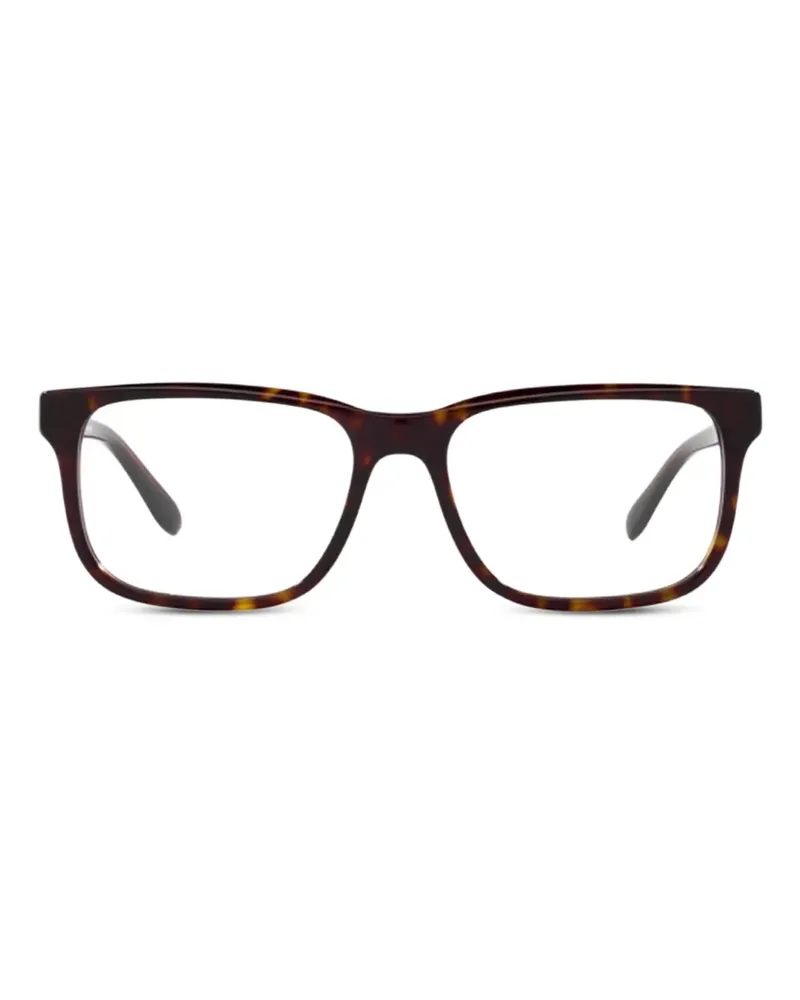 Emporio Armani Brille mit eckigem Gestell - Braun Braun
