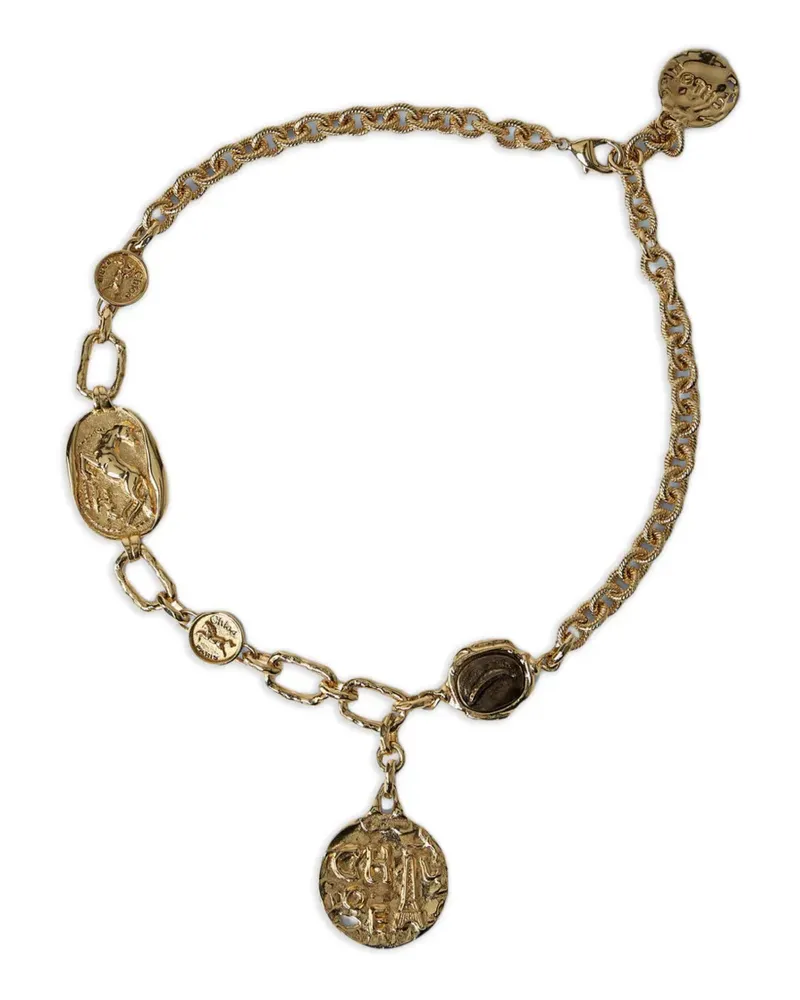 Chloé coin-pendant chain necklace - Gold Gold