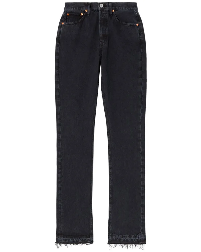 RE/DONE Klassische Skinny-Hose - Schwarz Schwarz