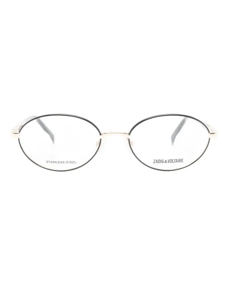 Zadig & Voltaire oval-frame glasses - Gold Gold