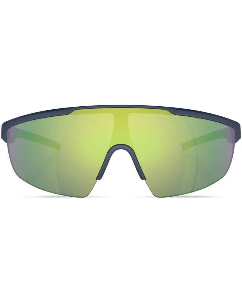 Ferrari Sonnenbrille mit Shield-Gestell - Blau Blau