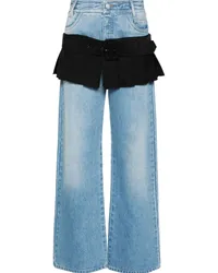 Seen Users Illusion Jeans mit geradem Bein Blau