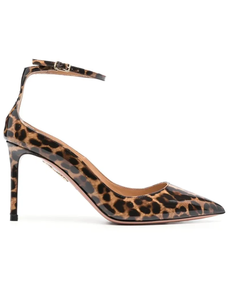 Aquazzura Pumps mit Leoparden-Print - Braun Braun