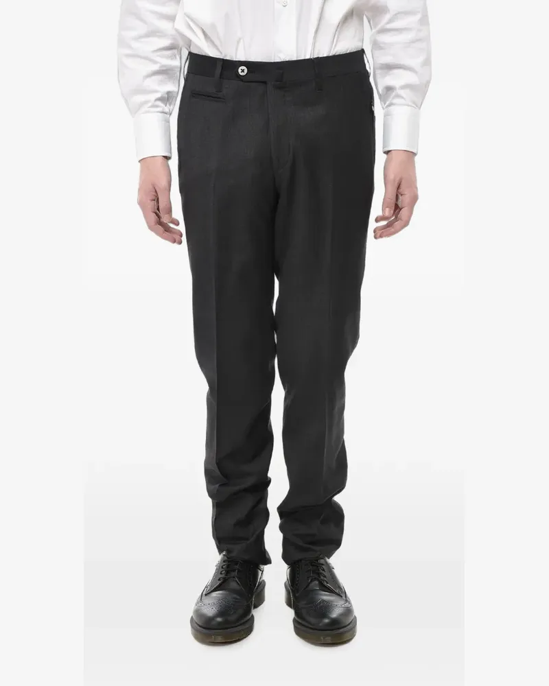 Corneliani textured-finish virgin wool trousers - Grau Grau