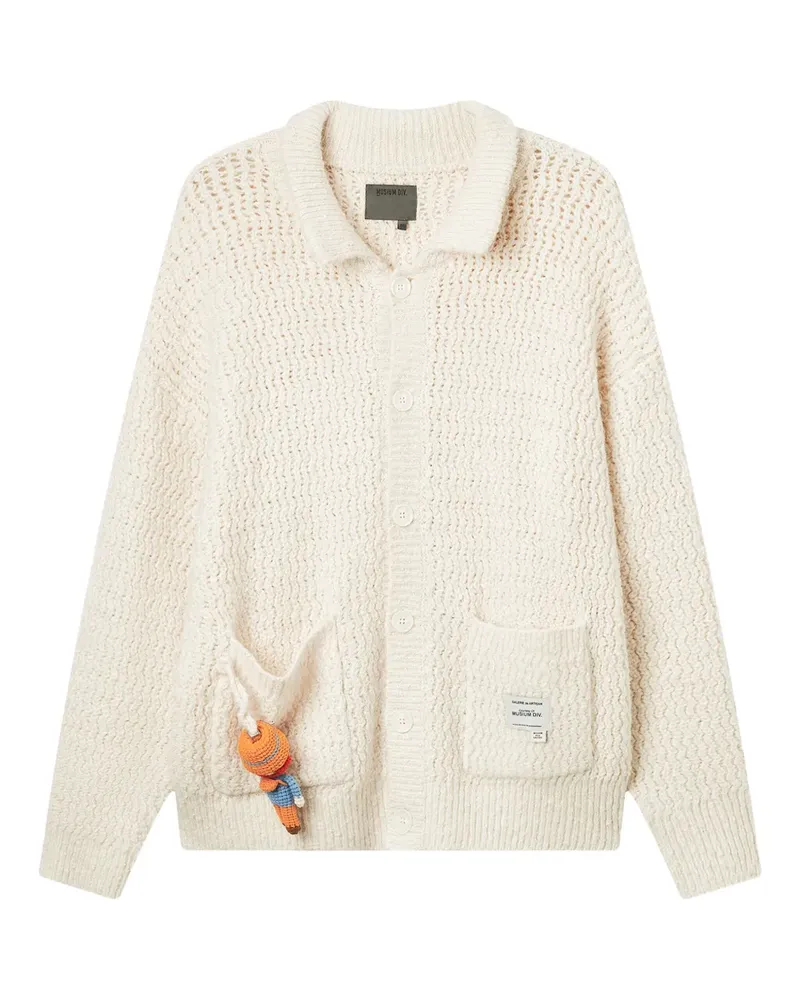 Musium Div. Geknöpfter Cardigan mit Taschen - Weiß Weiß