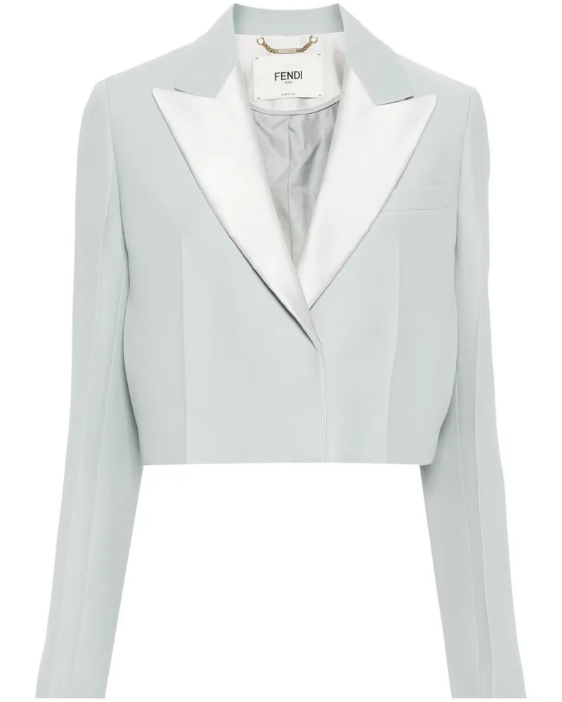 Fendi Blazer mit kontrastierenden Einsätzen - Blau Blau