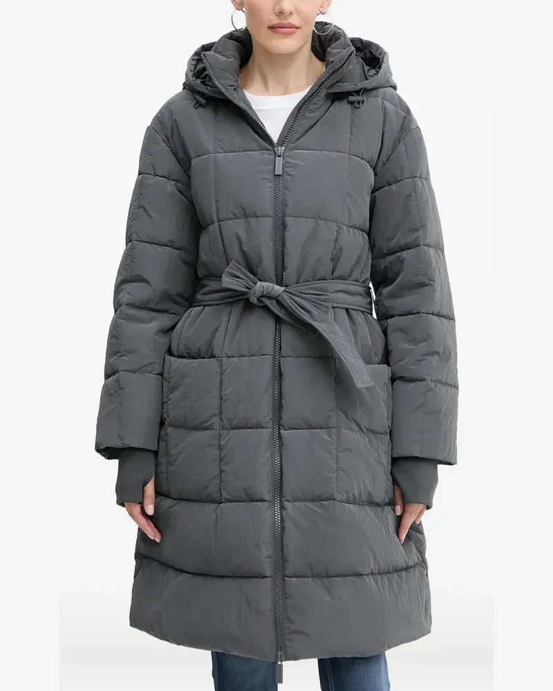 Armani Exchange Kapuzenmantel mit Gürtel - Grau Grau