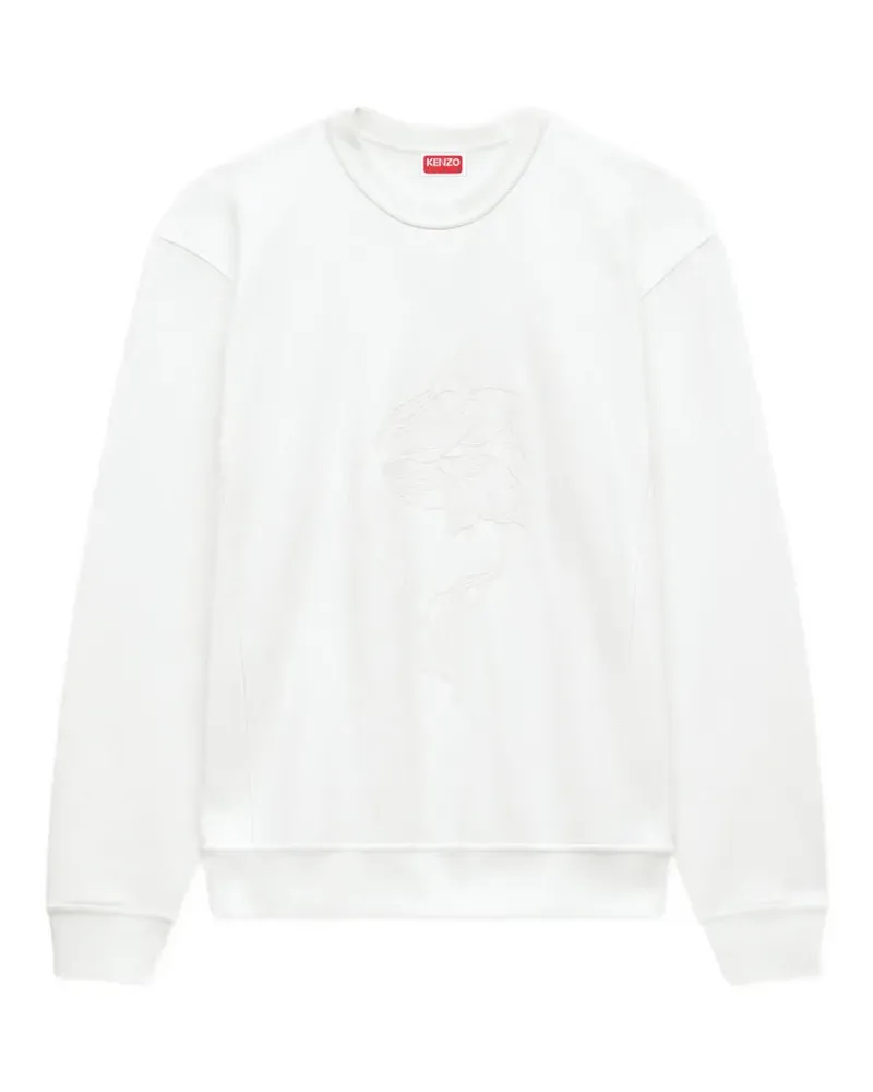 Kenzo Sweatshirt mit Tulpenstickerei - Weiß Weiß